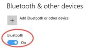 Turn On Bluetooth in Windows