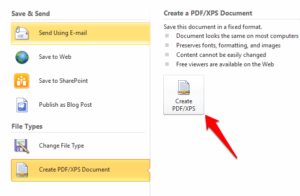 Convert Word Document to PDF