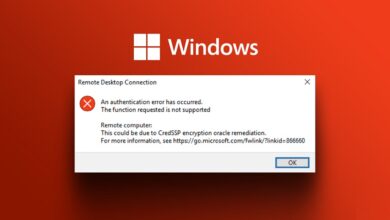 Remote Desktop Authentication Error